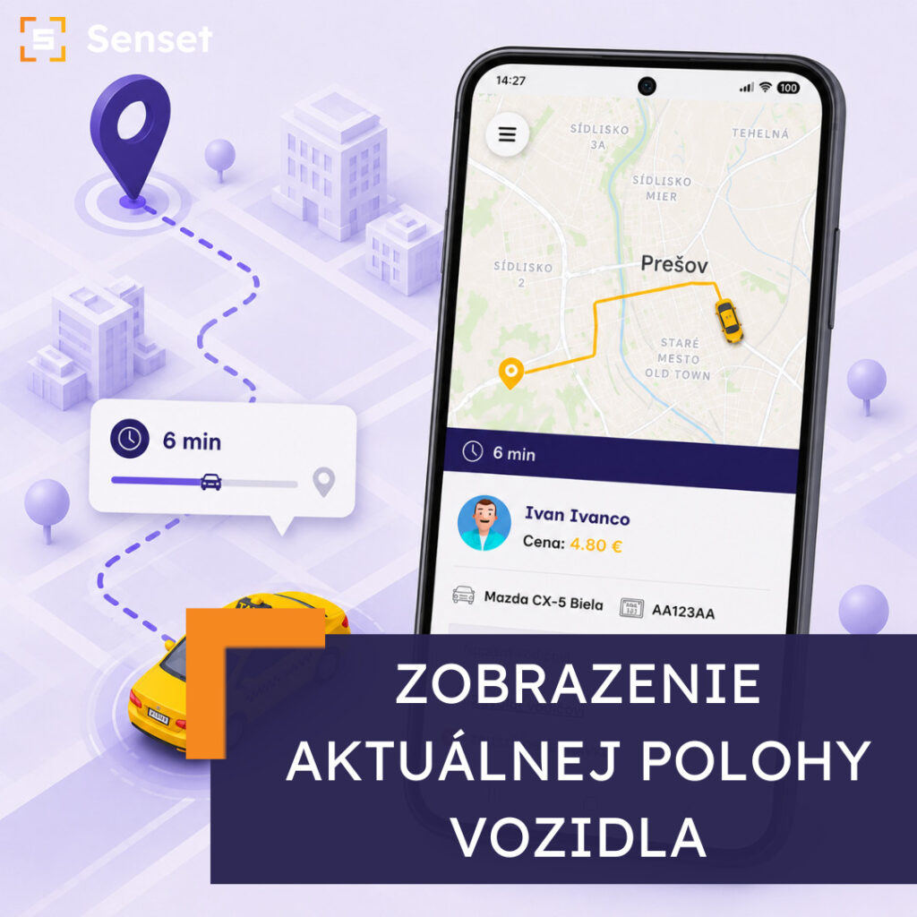 Zobrazenie aktuálnej polohy vozidla