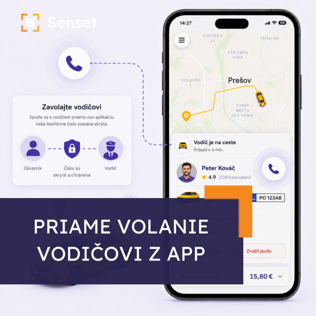 Priame volanie vodičovi z app