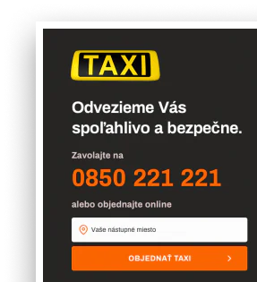 Objednanie Taxi